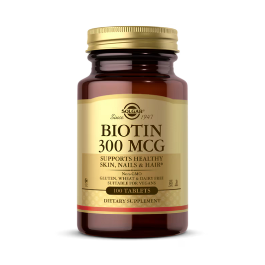 Solgar, Biotin, 300 Mcg, 100 Tablets