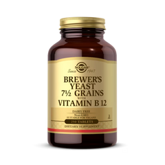 Solgar, Brewer's Yeast, 7 1/2 Grains with Vitamin B12, 250 Tablets