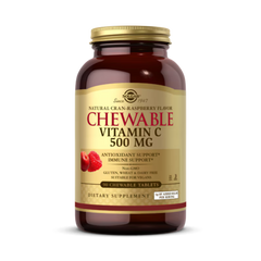 Solgar, Chewable Vitamin C, Natural Cran-Raspberry, 500 Mg, 90 Chewable Tablets