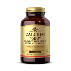 Solgar, Calcium “600” (from Oyster Shell with Vitamin D3) 120 Tablets