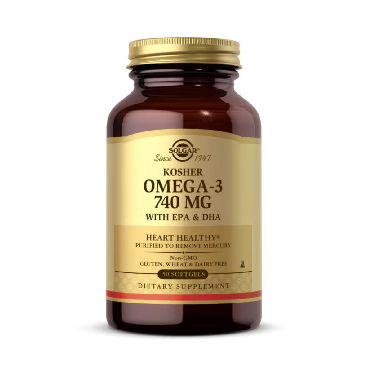 Solgar, Omega-3 740 Mg Kosher, 50 Softgels