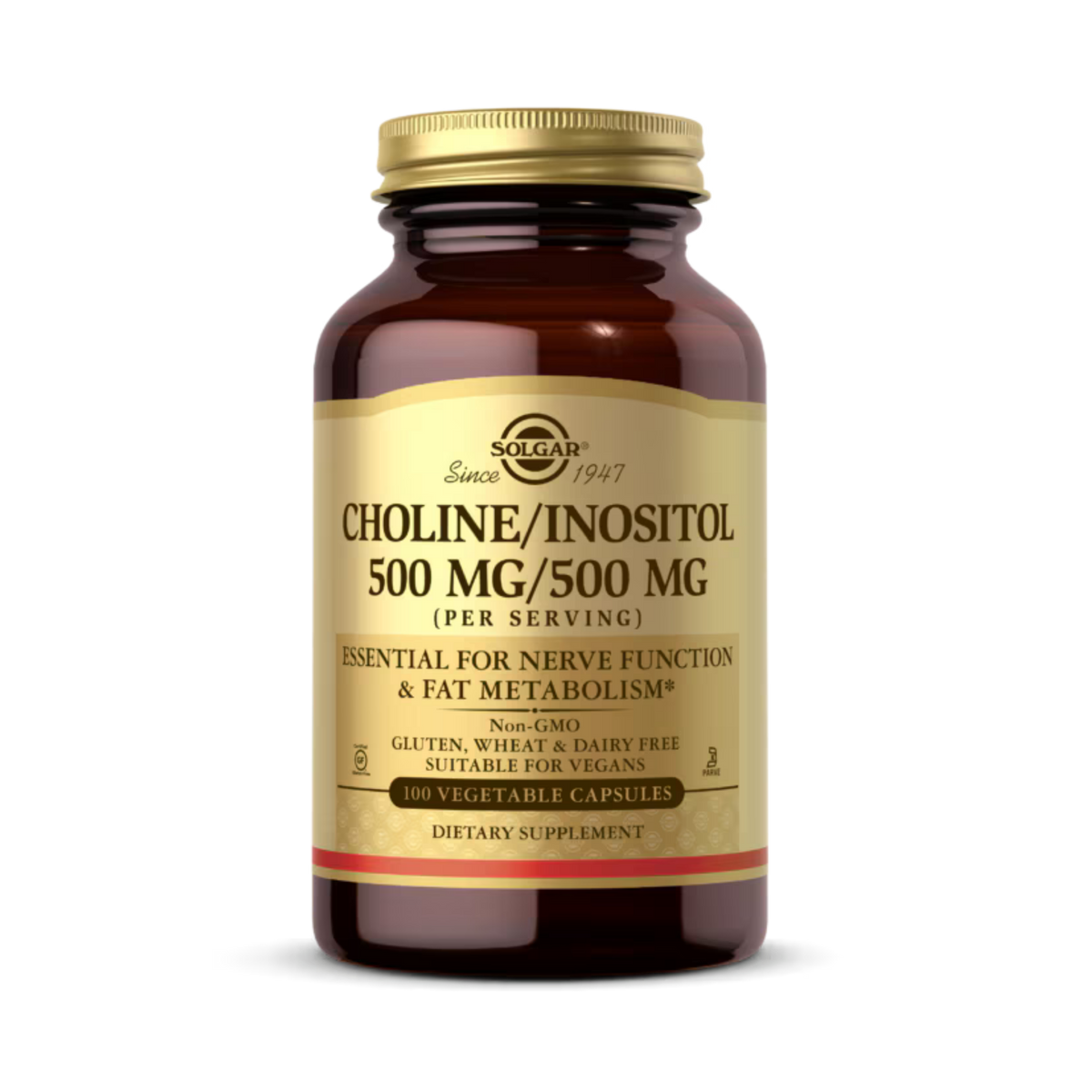 Solgar, Choline/Inositol, 100 Vegetable Capsules