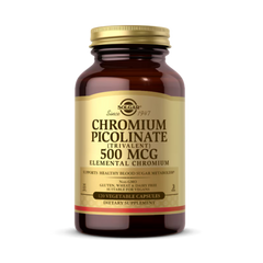 Solgar, Chromium Picolinate, 500 Mcg, 120 Vegetable Capsules