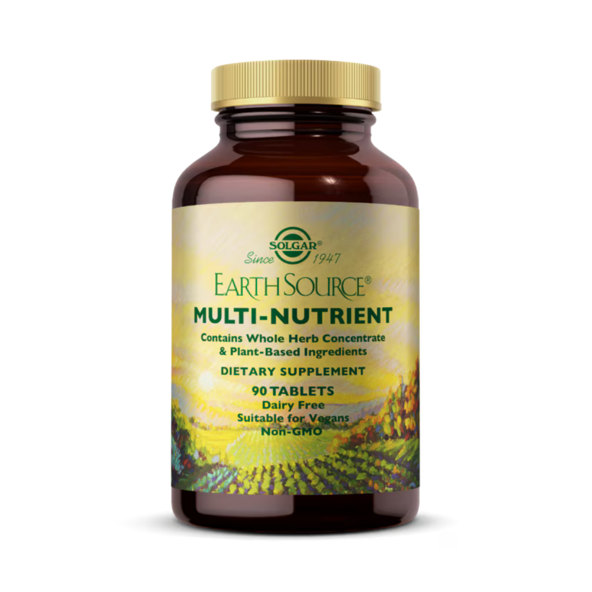 Solgar, Earth Source Multi-Nutrient Contains Whole Herb Concentrate & Plant-Based Ingredients, 90 Tablets