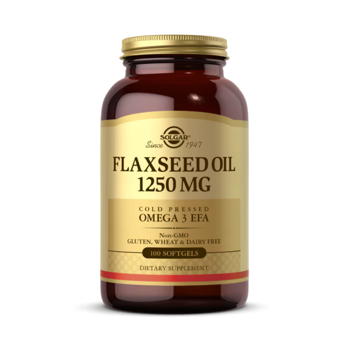 Solgar, Flaxseed Oil, 1,250 Mg, 100 Softgels