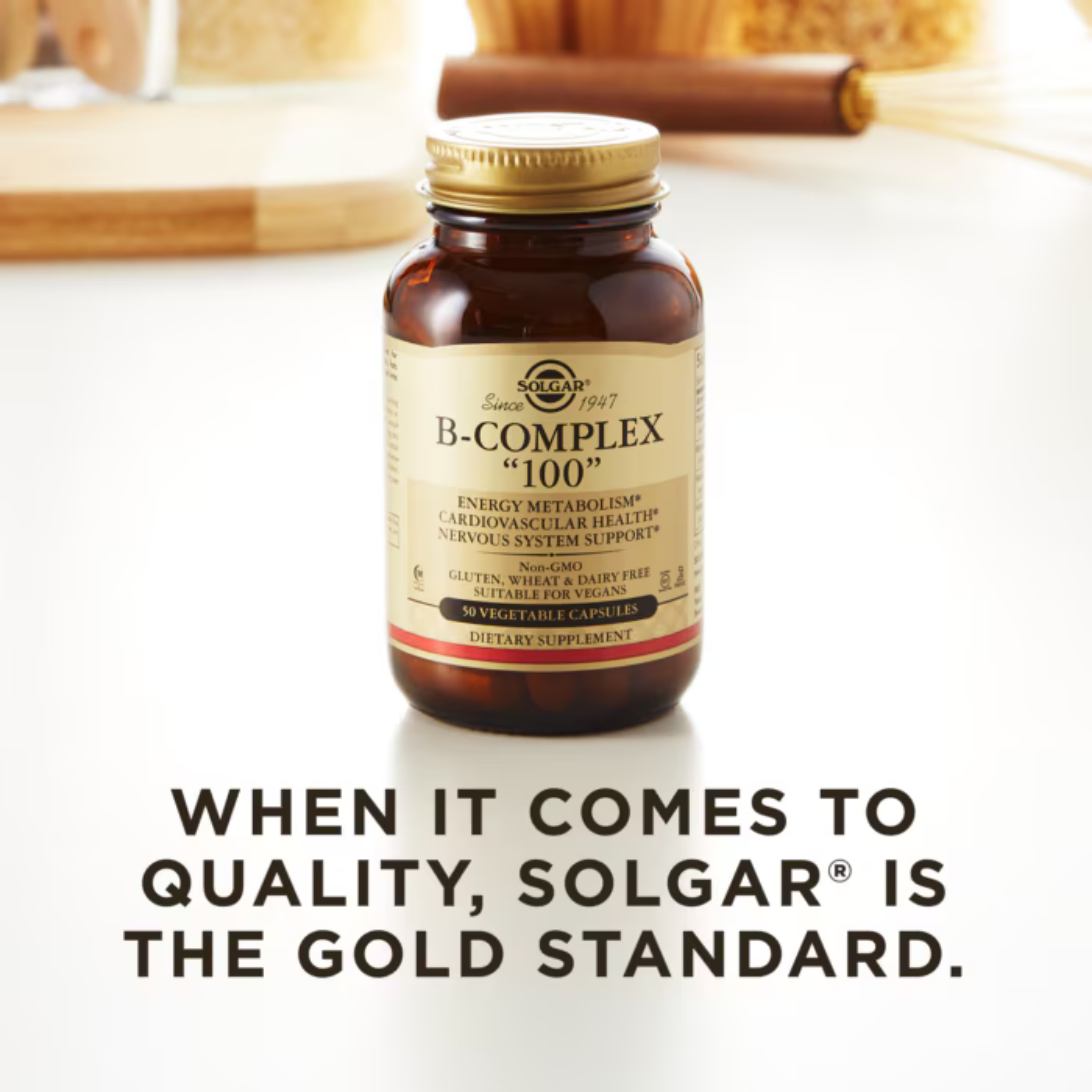 Solgar, B Complex "100", 50 Vegetable Capsules