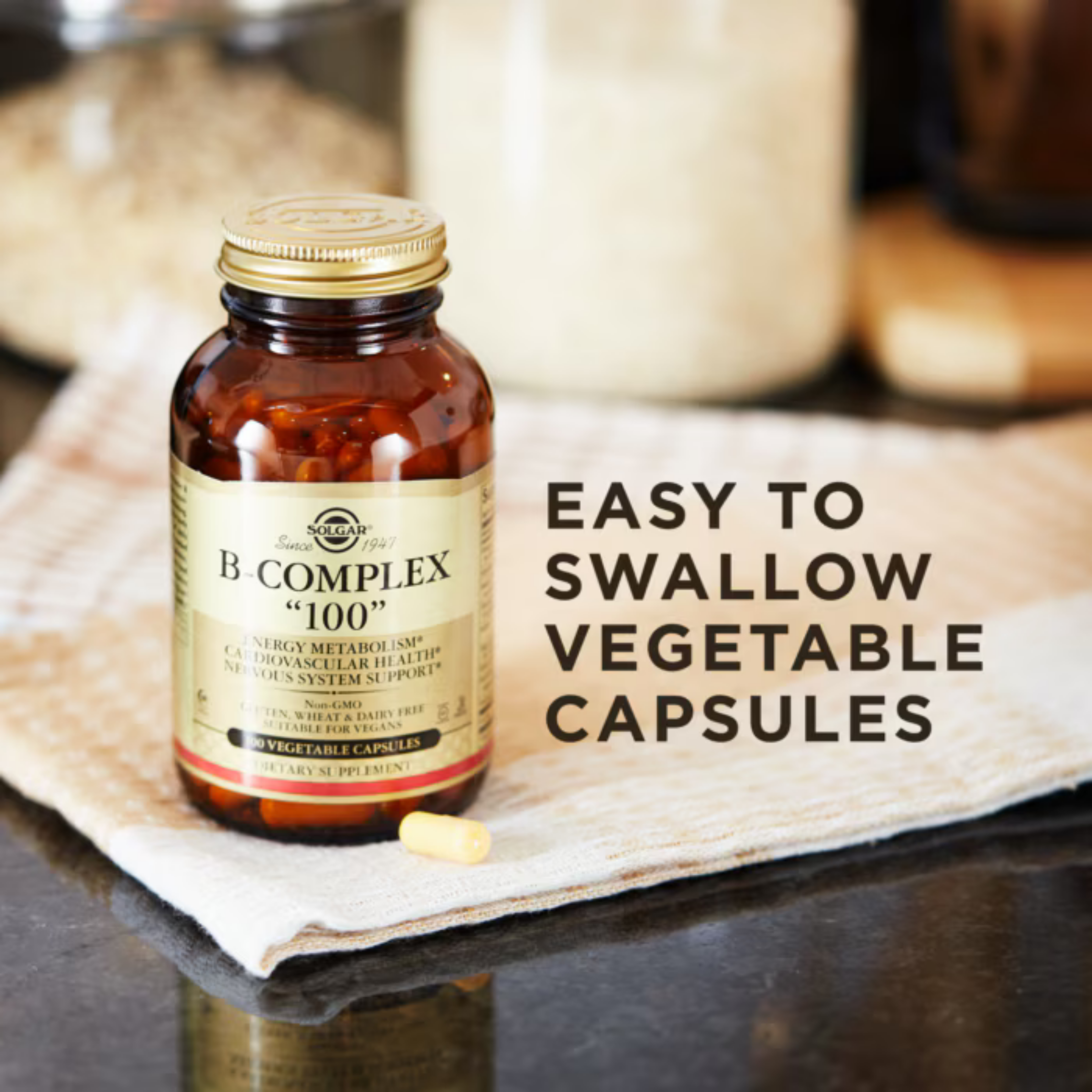 Solgar, B Complex "100", 100 Vegetable Capsules