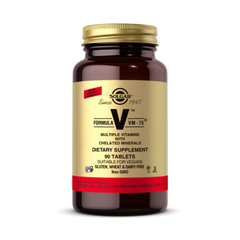 Solgar, Formula V, VM-75, Multiple Vitamins with Chelated Minerals, 90 Tablets