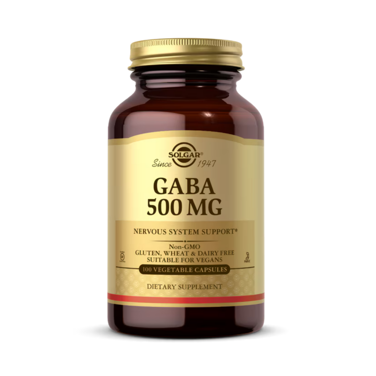 Solgar, GABA, 500 Mg, 100 Vegetable Capsules