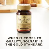 Solgar, Gentle Iron, 25 Mg, 90 Vegetable Capsules