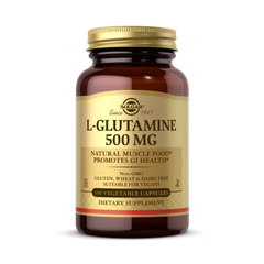 Solgar, L-Glutamine, 500 Mg, 100 Vegetable Capsules