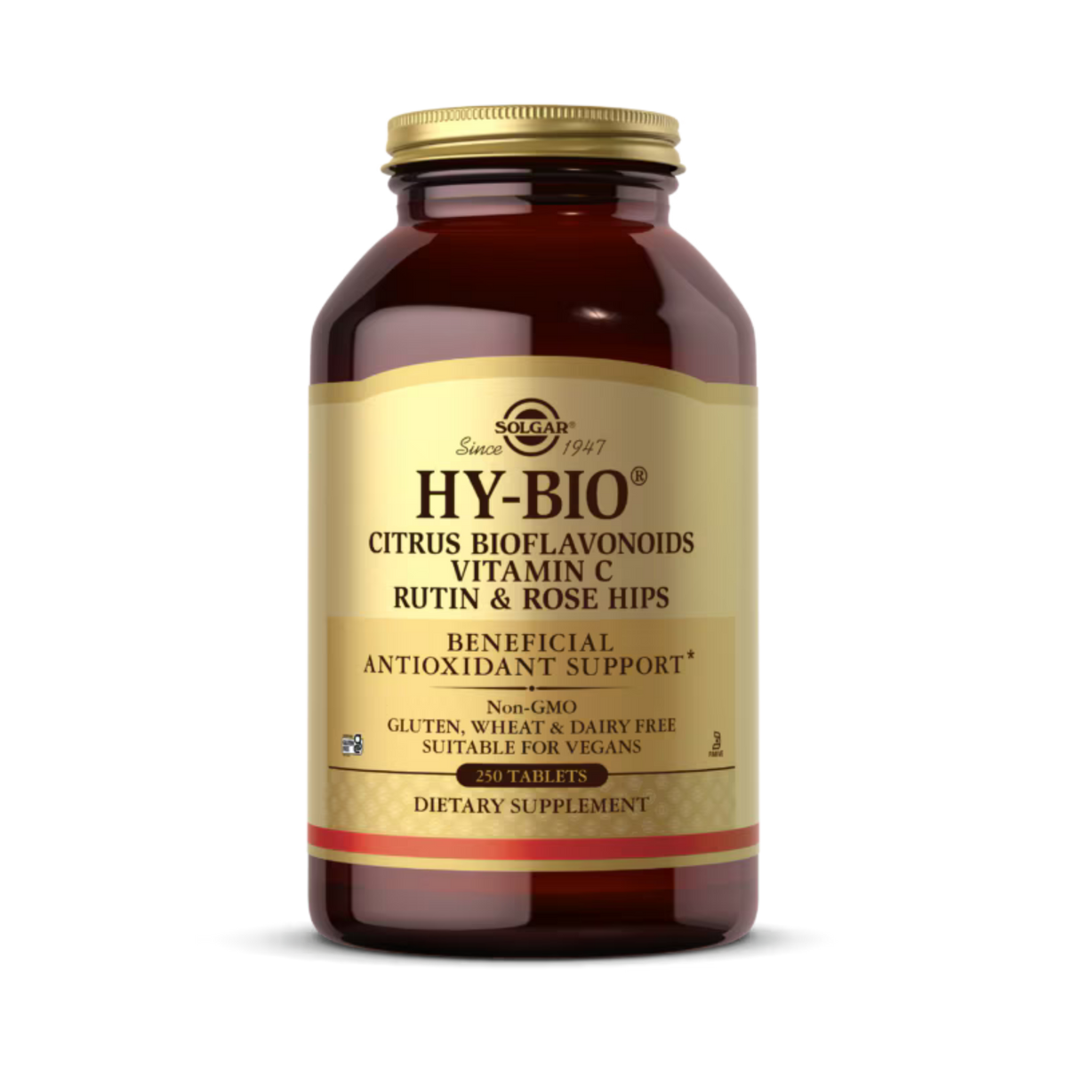 Solgar, Hy-Bio, 250 Tablets (500 mg Vitamin C with 500 mg Bioflavonoids)