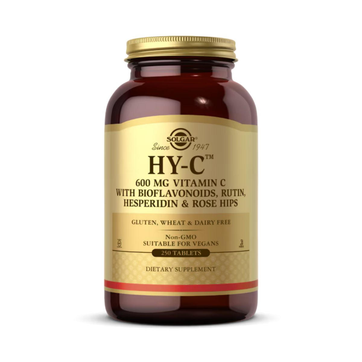 Solgar, Hy-C, 250 Tablets (600 mg Vitamin C with 100 mg Bioflavonoids)