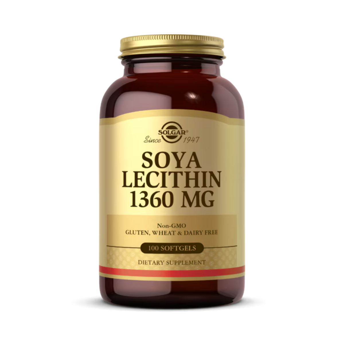 Solgar, Soya Lecithin, 1360 Mg, 100 Softgels