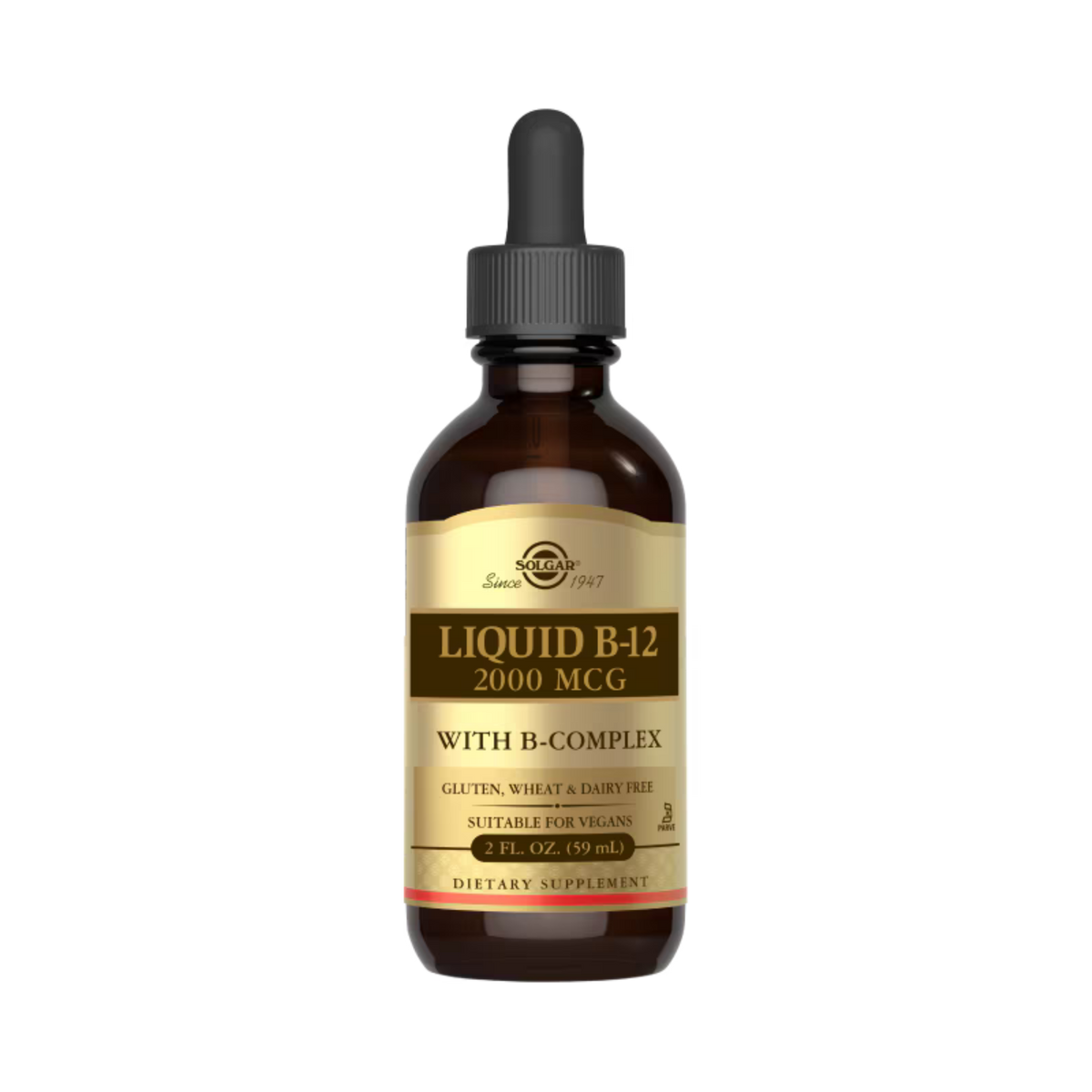 Solgar, Liquid B-12, Sublingual, 2,000 Mcg, 2 Fl Oz