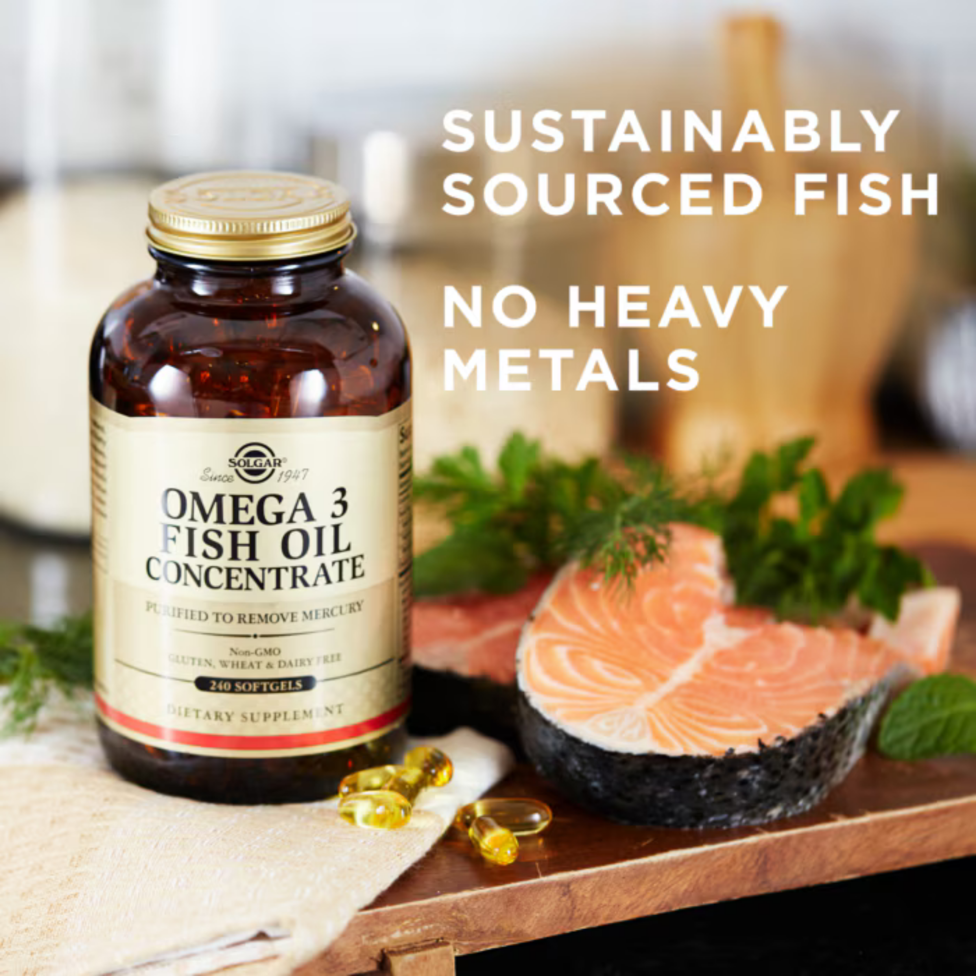 Solgar, Omega-3 Fish Oil Concentrate, 240 Softgels