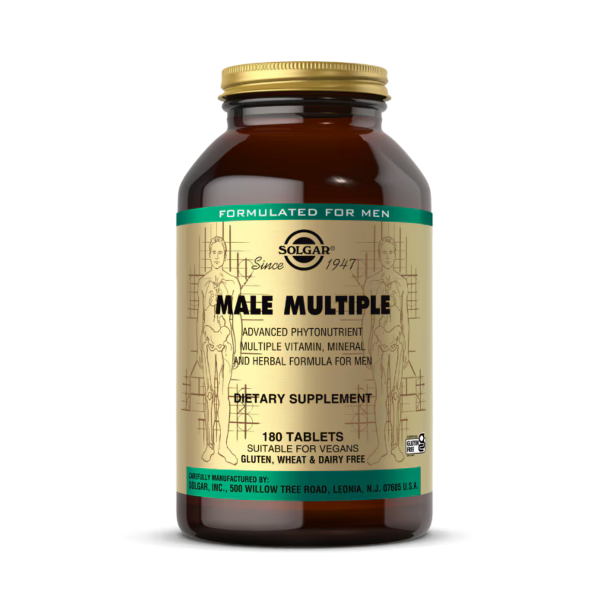 Solgar, Male Multiple, 180 Tablets