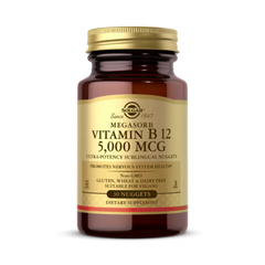 Solgar, Megasorb, Vitamin B12, 5,000 Mcg, 30 Nuggets