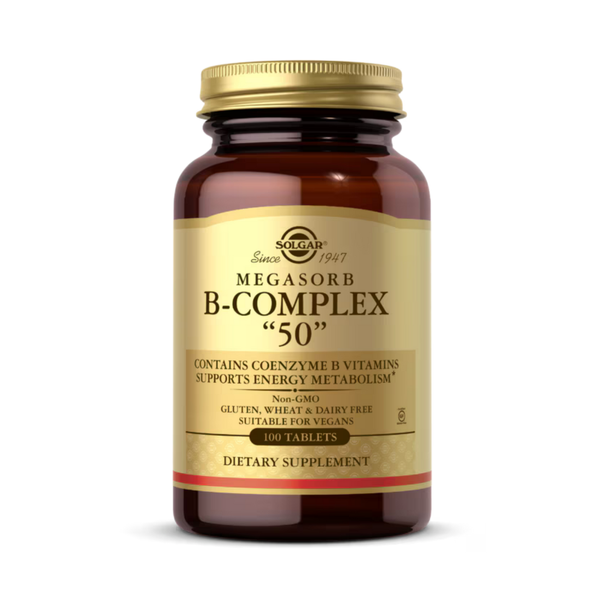 Solgar, Megasorb B-Complex "50", 100 Tablets