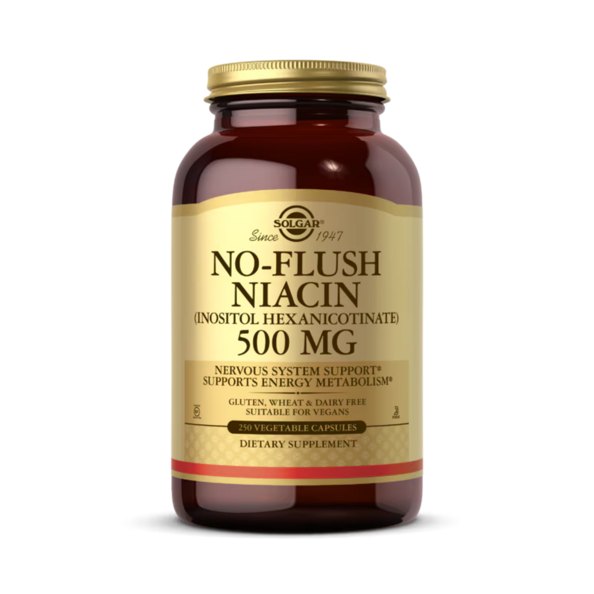 Solgar, No-Flush Niacin, (Inositol Hexanicotinate), 500 Mg, 250 Vegetable Capsules
