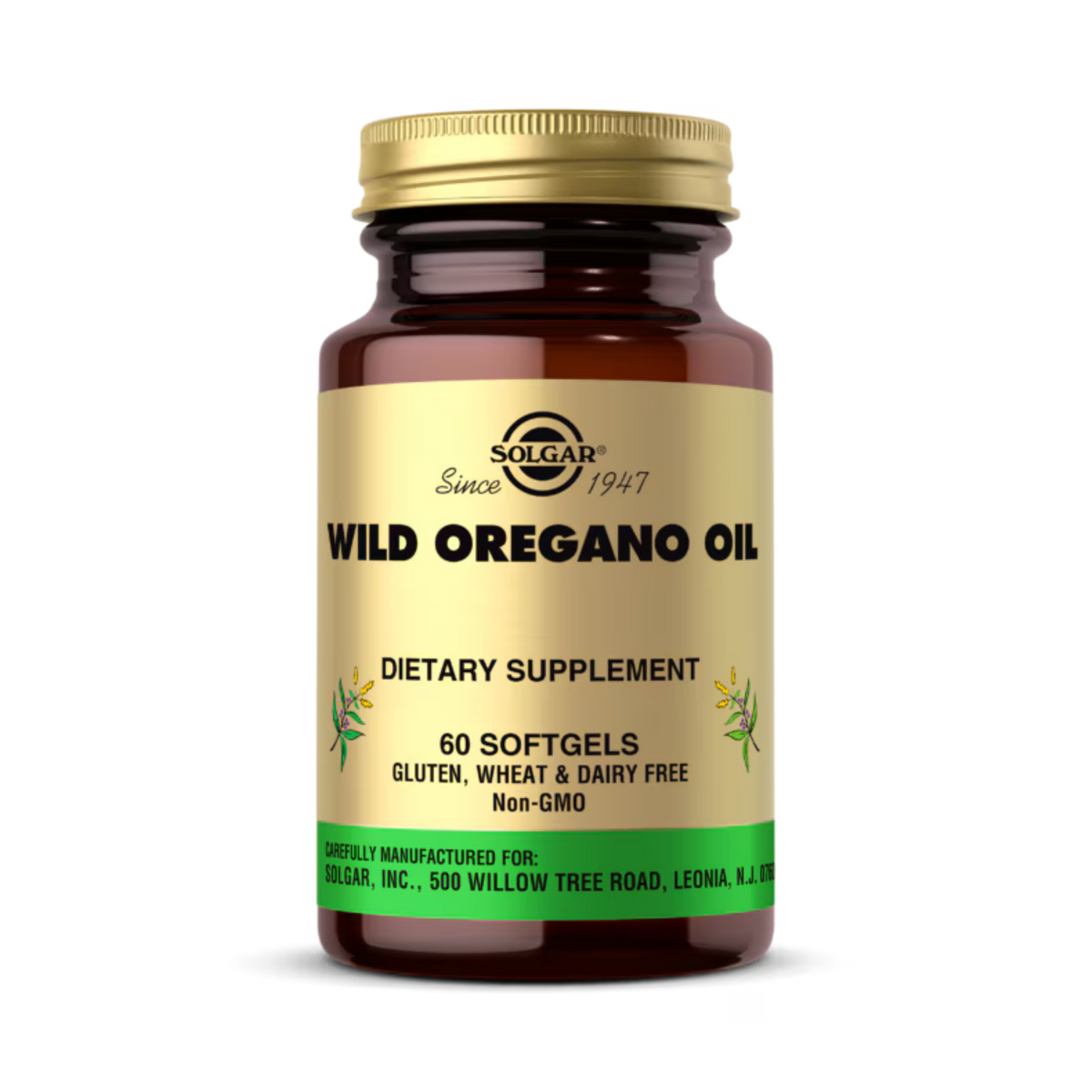 Solgar, Wild Oregano Oil, 175 Mg, 60 Softgels