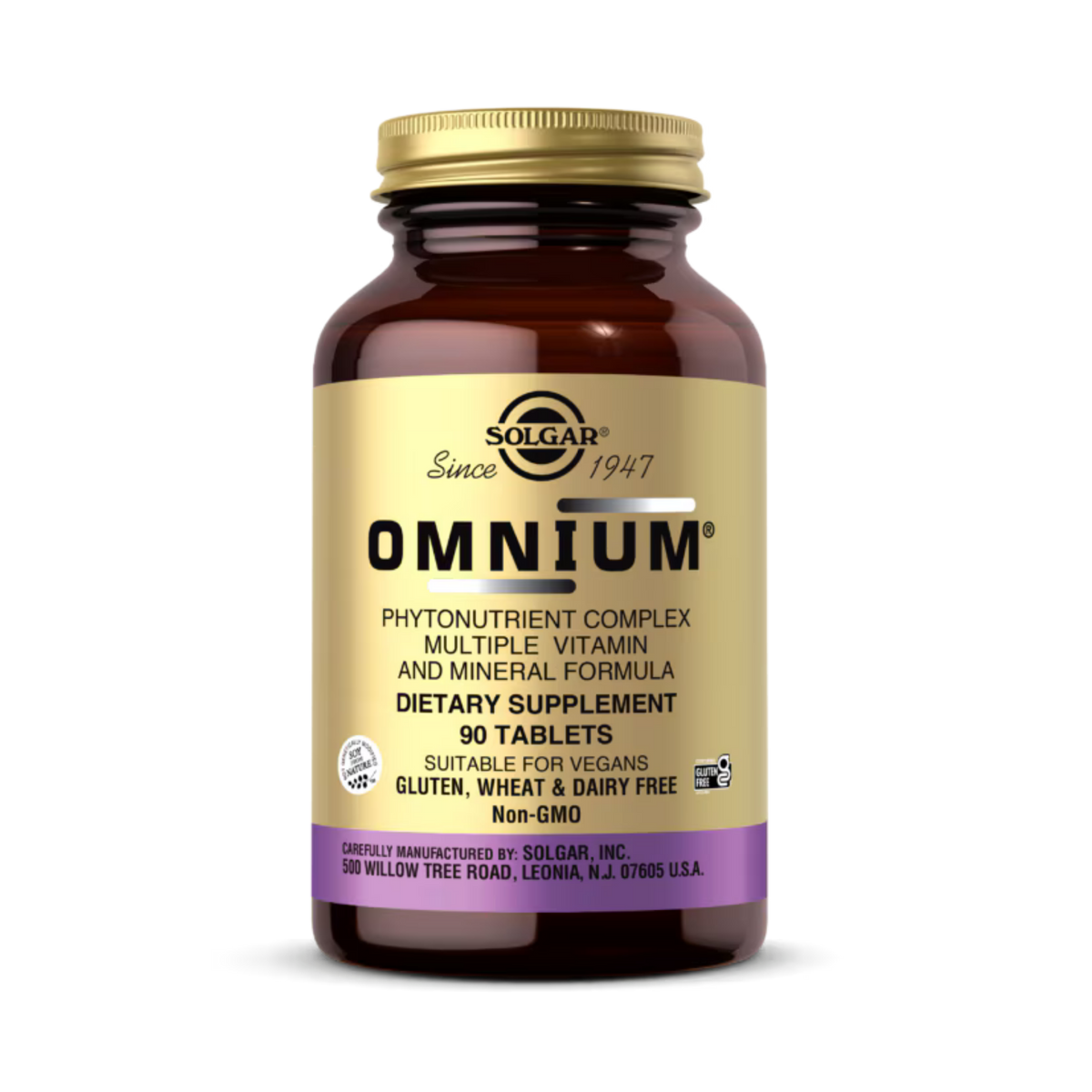 Solgar, Omnium, Phytonutrient Complex Multiple Vitamin and Mineral Formula, 90 Tablets