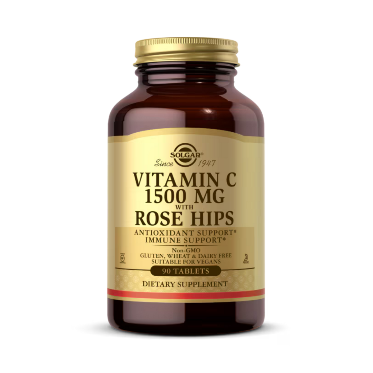 Solgar, Vitamin C with Rose Hips, 1,500 Mg, 90 Tablets