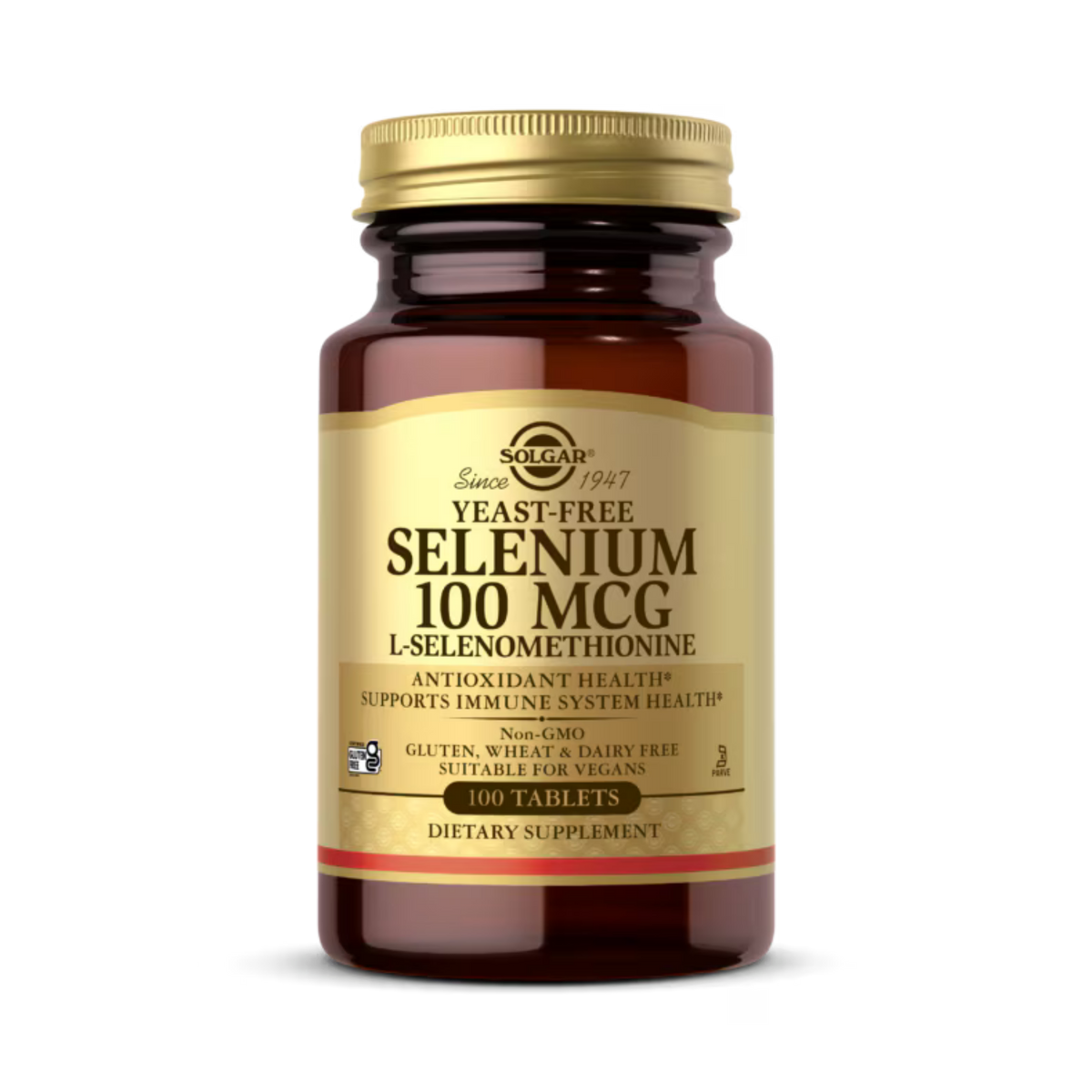 Solgar, Selenium, Yeast-Free, 100 Mcg, 100 Tablets