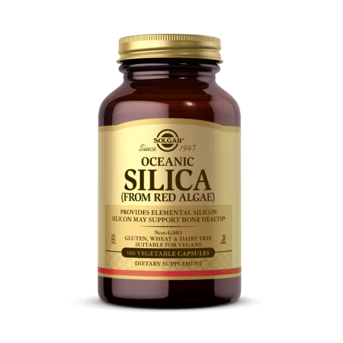Solgar, Oceanic Silica From Red Algae, 100 Vegetable Capsules