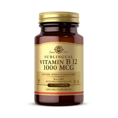 Solgar, Sublingual Vitamin B 12, 1,000 Mcg, 100 Nuggets