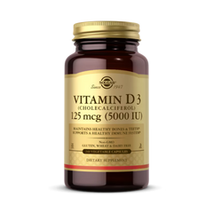 Solgar, Vitamin D3, 125 Mcg (5,000 IU), 240 Vegetable Capsules