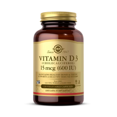 Solgar, Vitamin D3 (Cholecalciferol), 15 Mcg (600 IU), 120 Vegetable Capsules