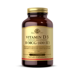 Solgar, Vitamin D3, 10 Mcg (400 IU), 250 Softgels