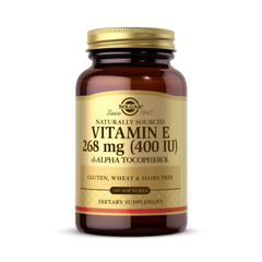 Solgar, Vitamin E, Naturally Sourced, 268 Mg (400 IU), 100 Softgels