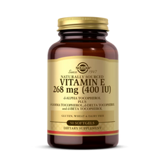 Solgar, Naturally Sourced Vitamin E, 268 Mg (400 IU), 50 Softgels