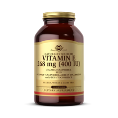 Solgar, Vitamin E, d-Alpha Tocopherol Plus d-Gamma Tocopherol, d-Delta Tocopherol and d-Beta Tocopherol, 268 Mg (400 IU), 250 Softgels