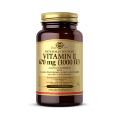 Solgar, Naturally Sourced Vitamin E, 670 Mg (1,000 IU), 100 Vegan Softgels