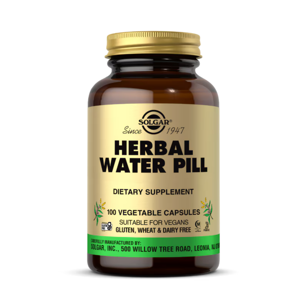 Solgar, Herbal Water Pill, 100 Vegetable Capsules