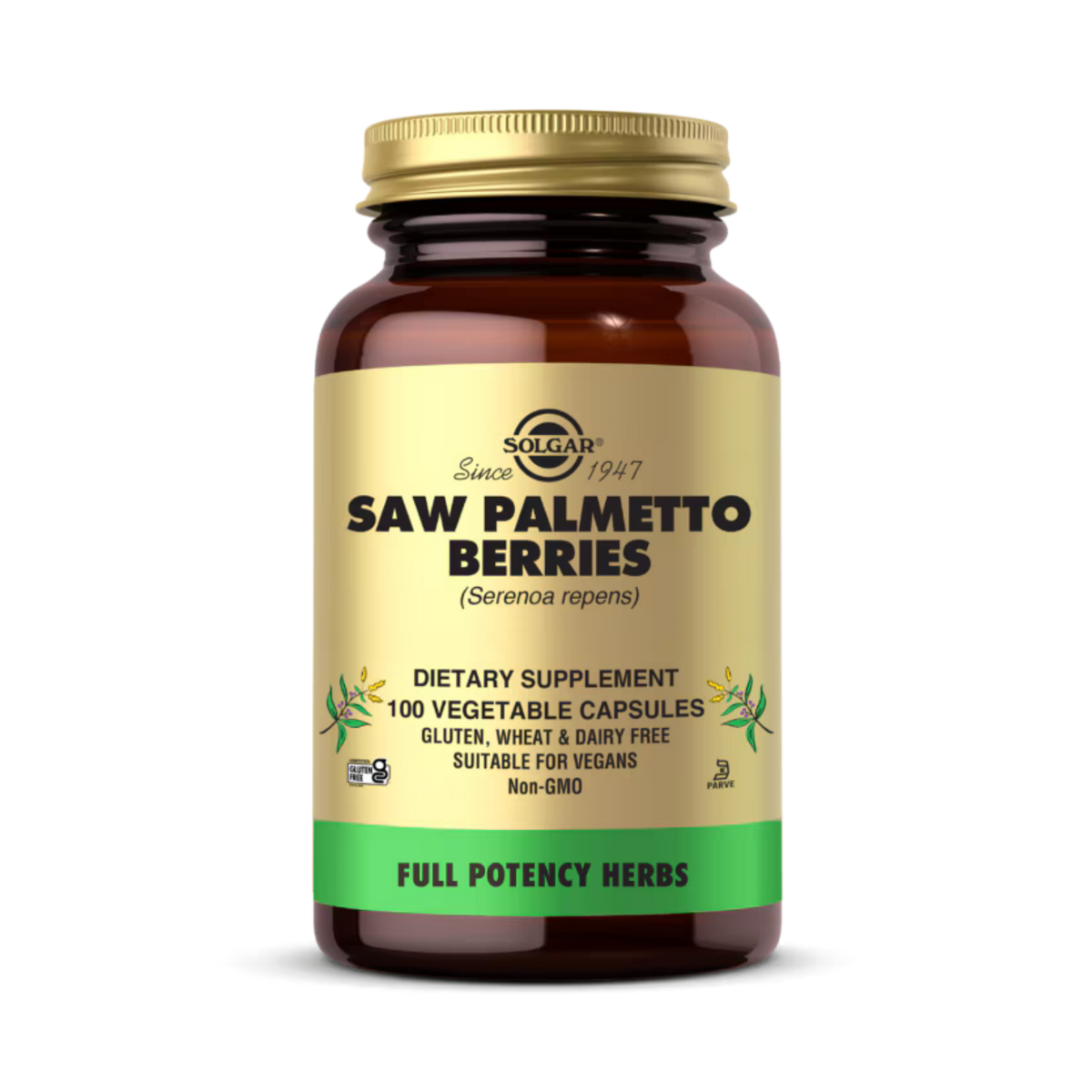 Solgar, Saw Palmetto Berries, 100 Vegetable Capsules