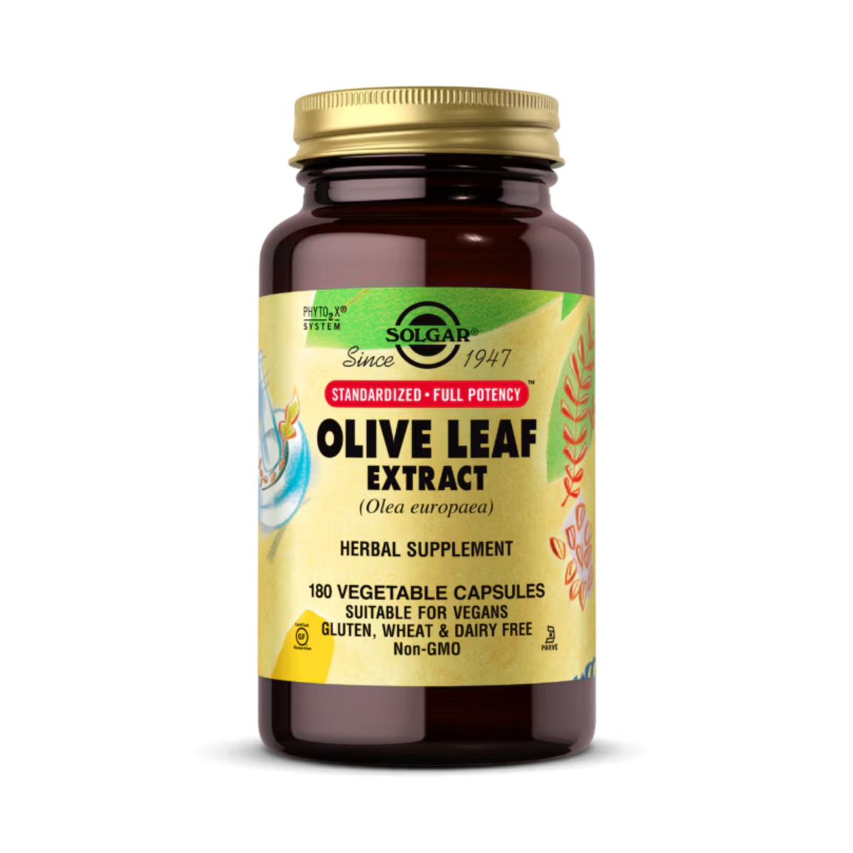 Solgar, SFP Olive Leaf Extract, 180 Vegetable Capsules