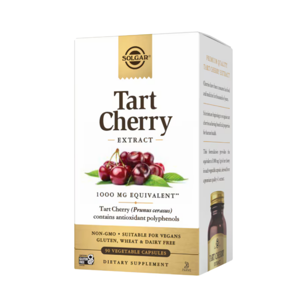 Solgar, Tart Cherry Extract, 1,000 Mg, 90 Vegetable Capsules