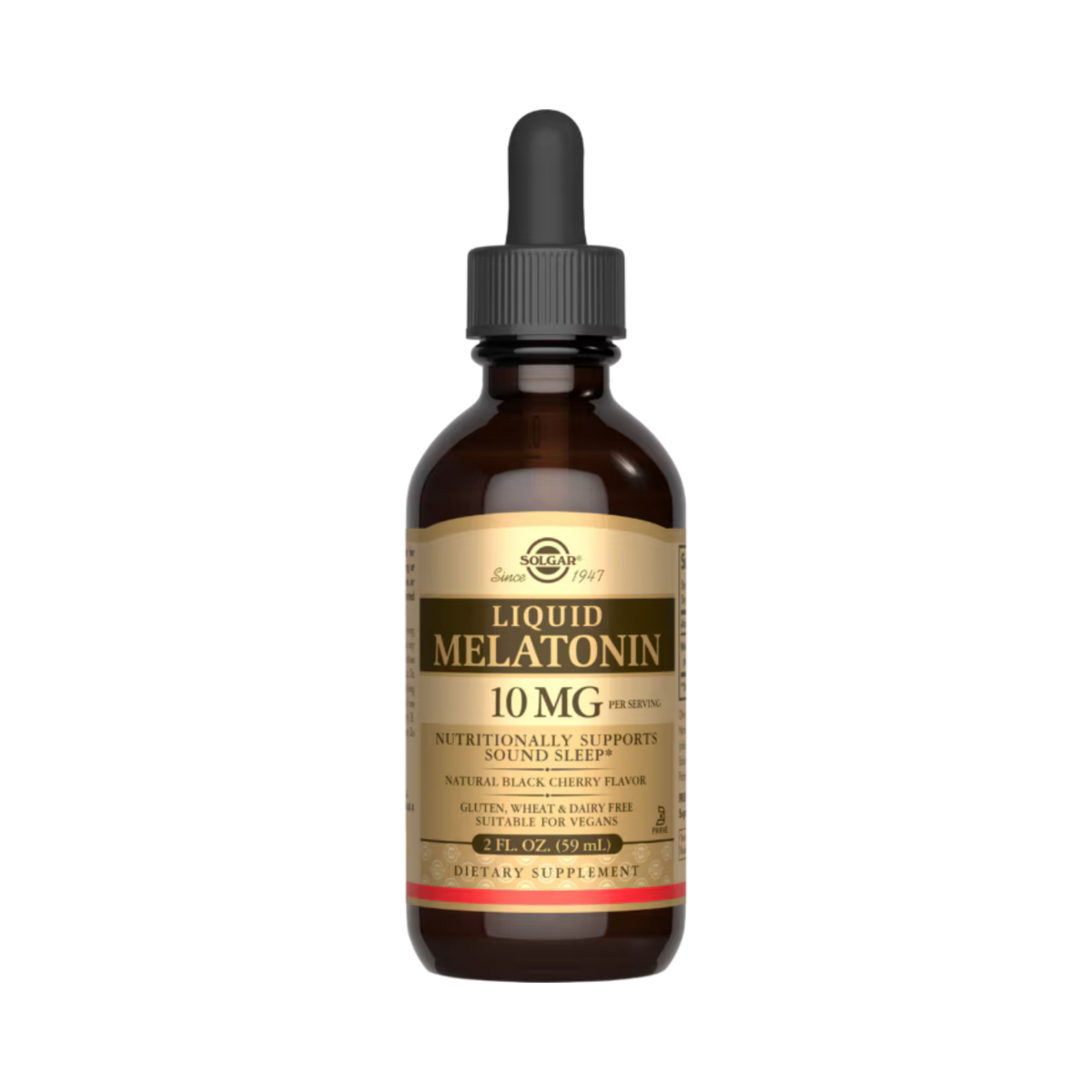 Solgar, Liquid Melatonin, Natural Black Cherry, 10 Mg, 2 Fl Oz