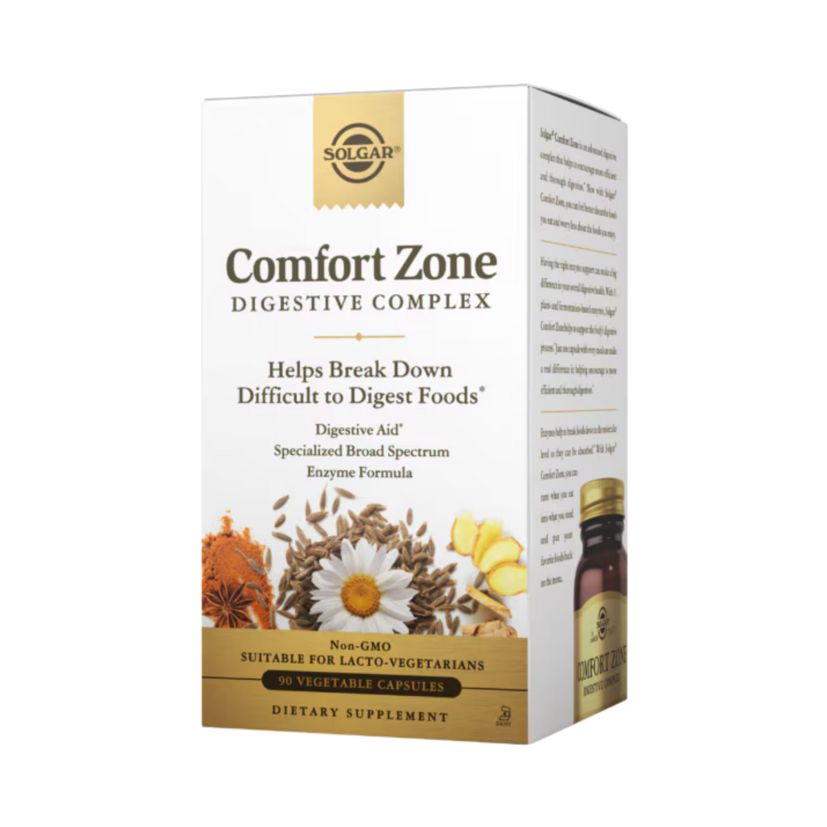 Solgar, Comfort Zone Digestive Complex, 90 Vegetable Capsules