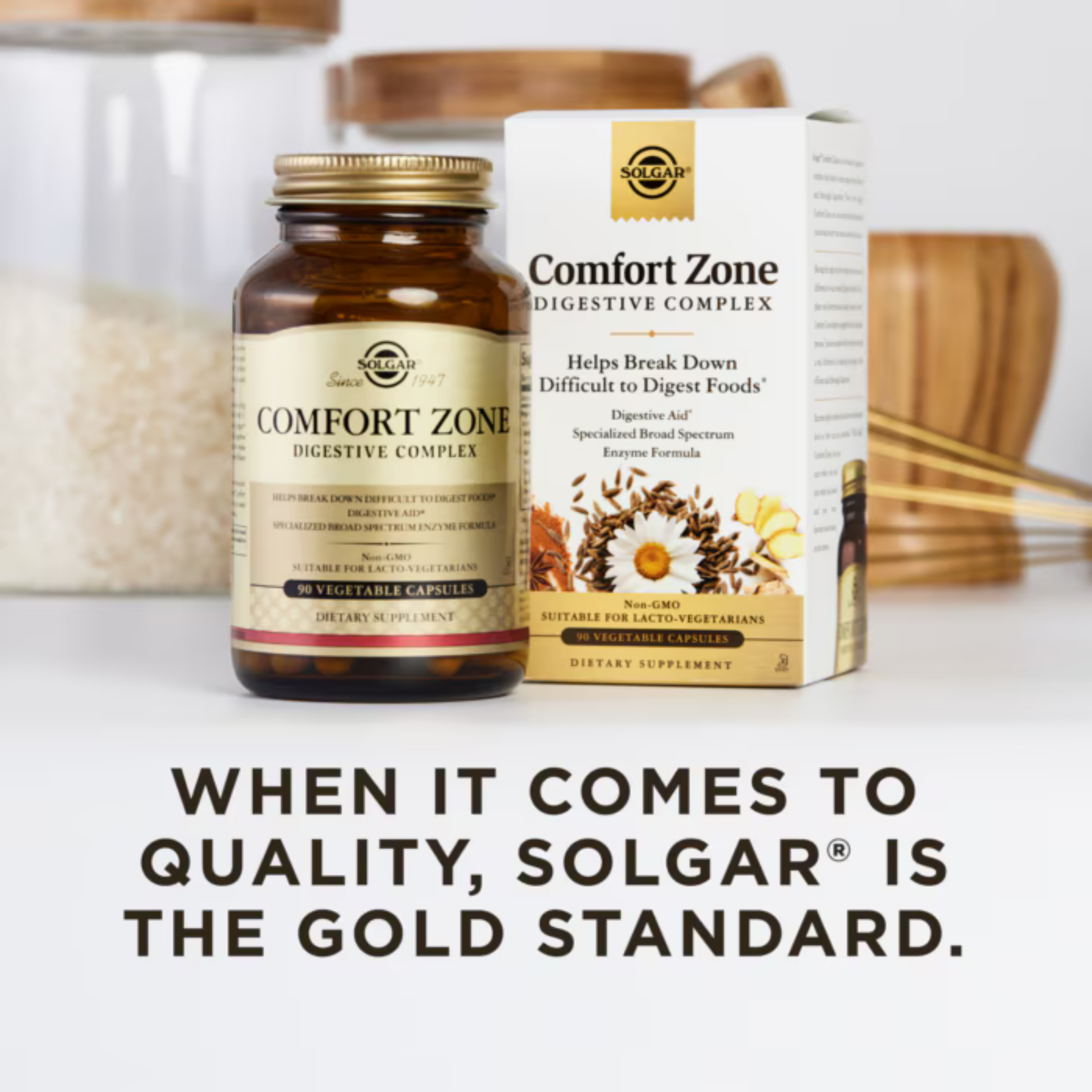 Solgar, Comfort Zone Digestive Complex, 90 Vegetable Capsules