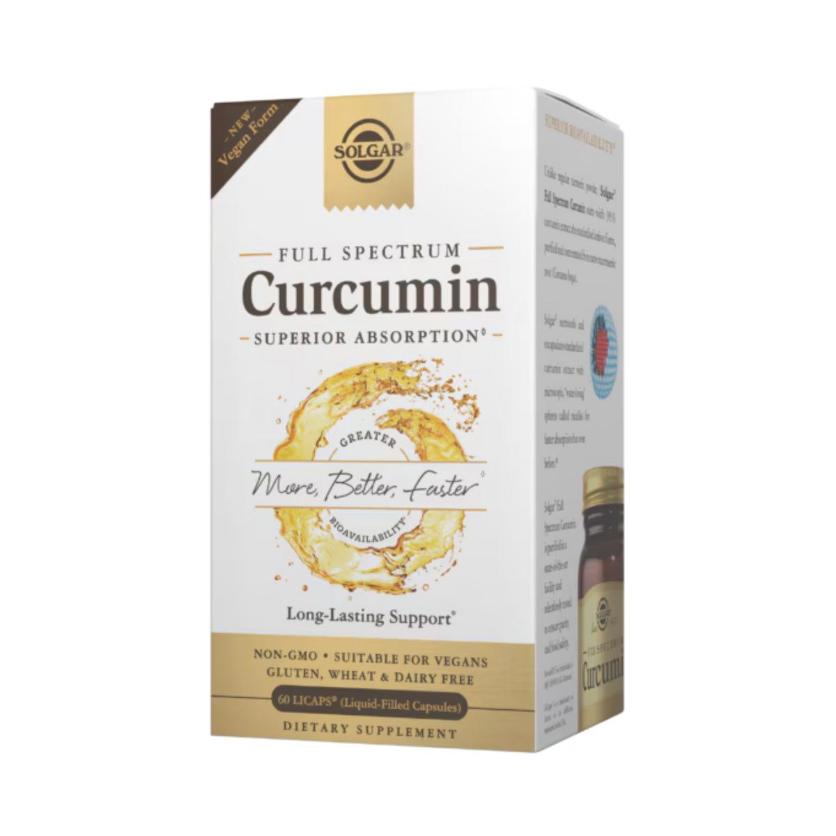 Solgar, Full Spectrum Curcumin, 60 Liquid Filled Capsules