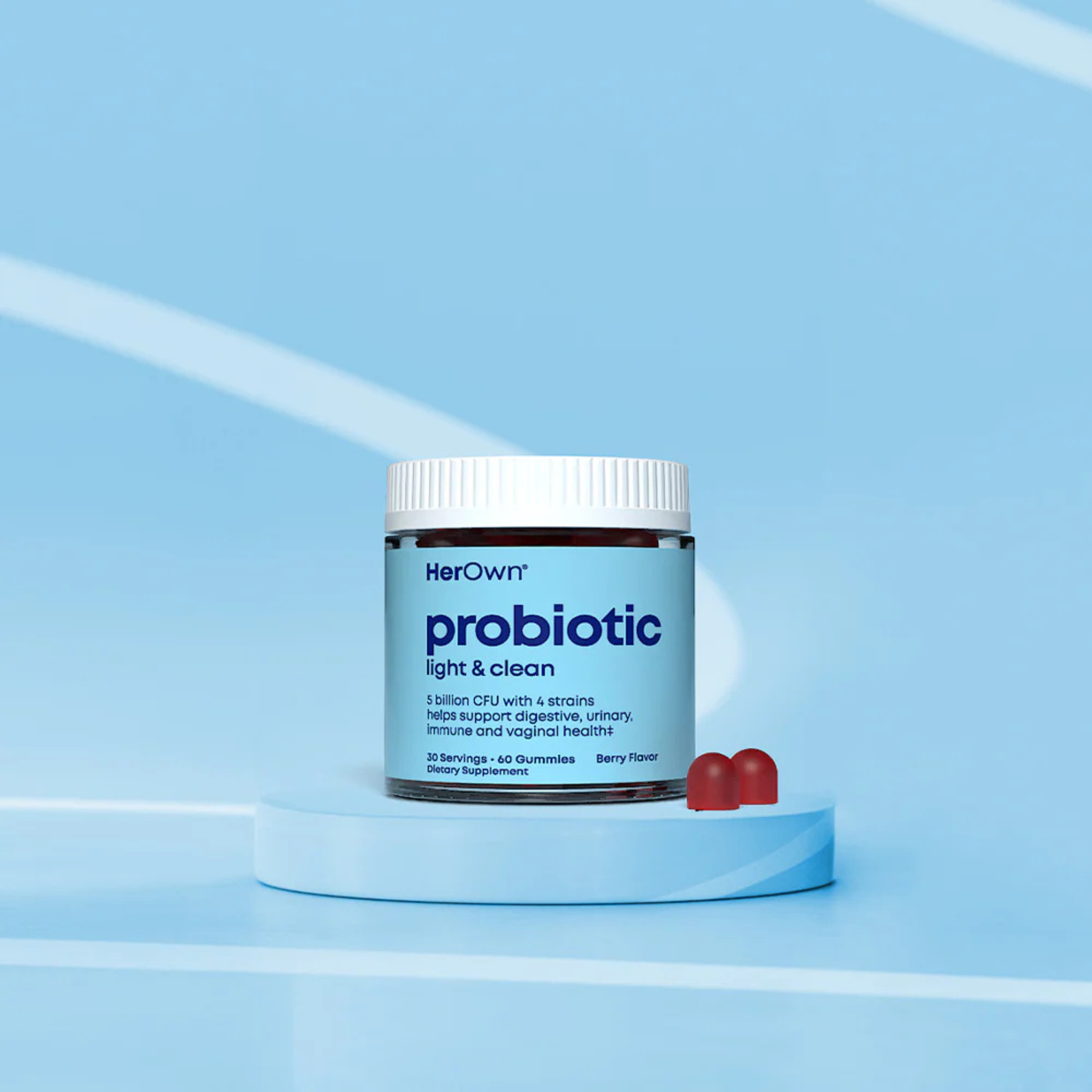 Her Own, Probiotic Gummies, Berry, 60 Gummies