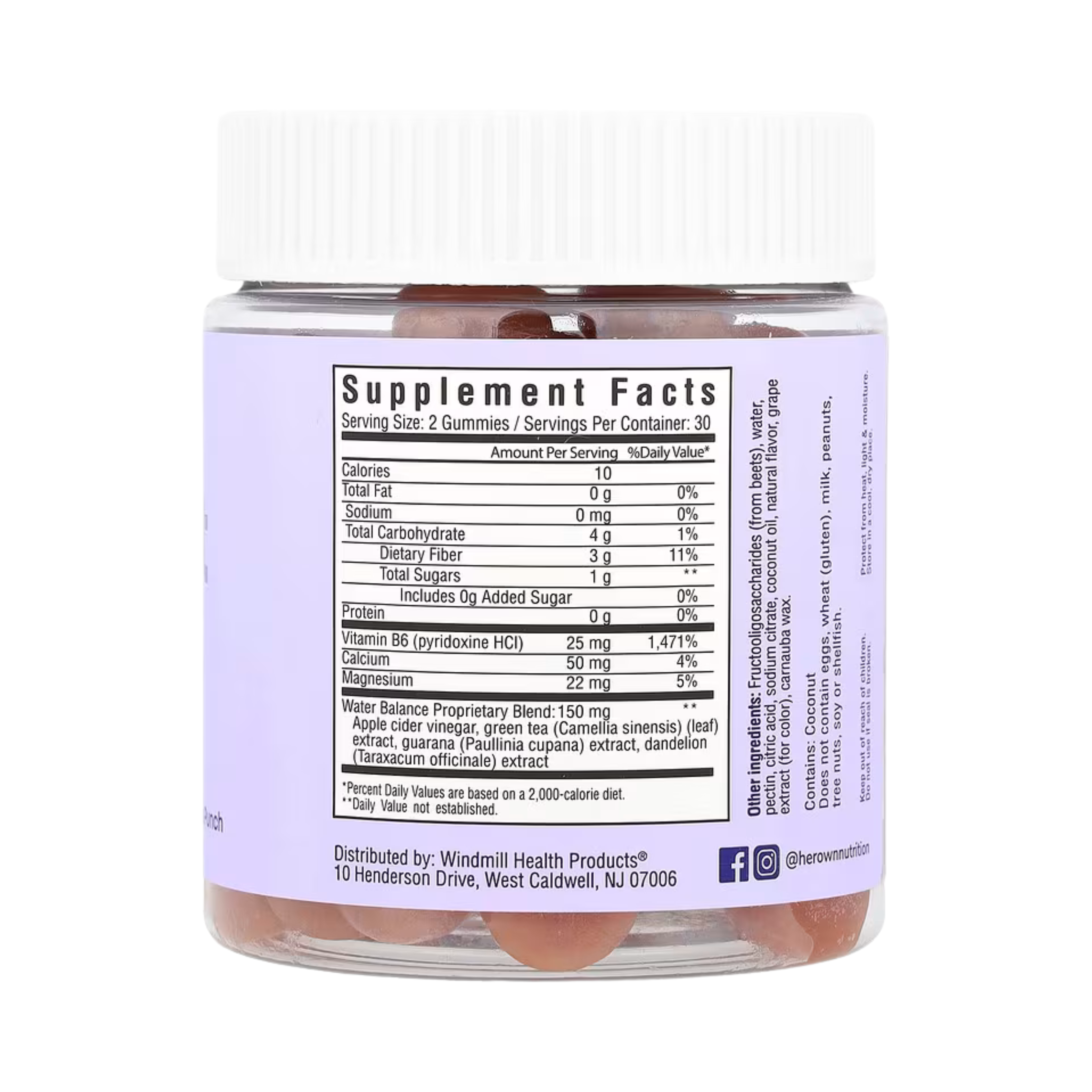 Her Own, Debloat Slimming Gummies, Citrus Punch, 60 Gummies