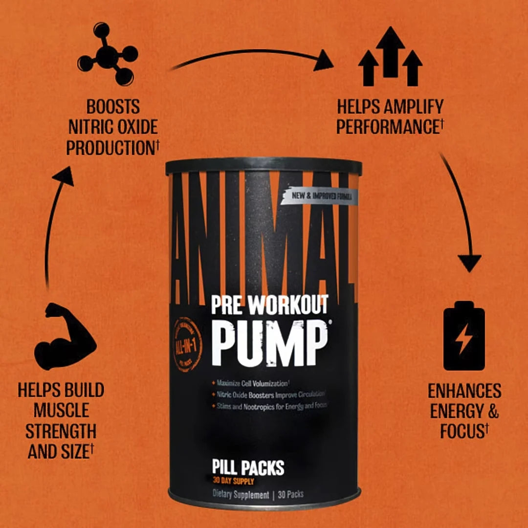 Animal, Pre Workout Pump, Pill Packs , 30 Packs