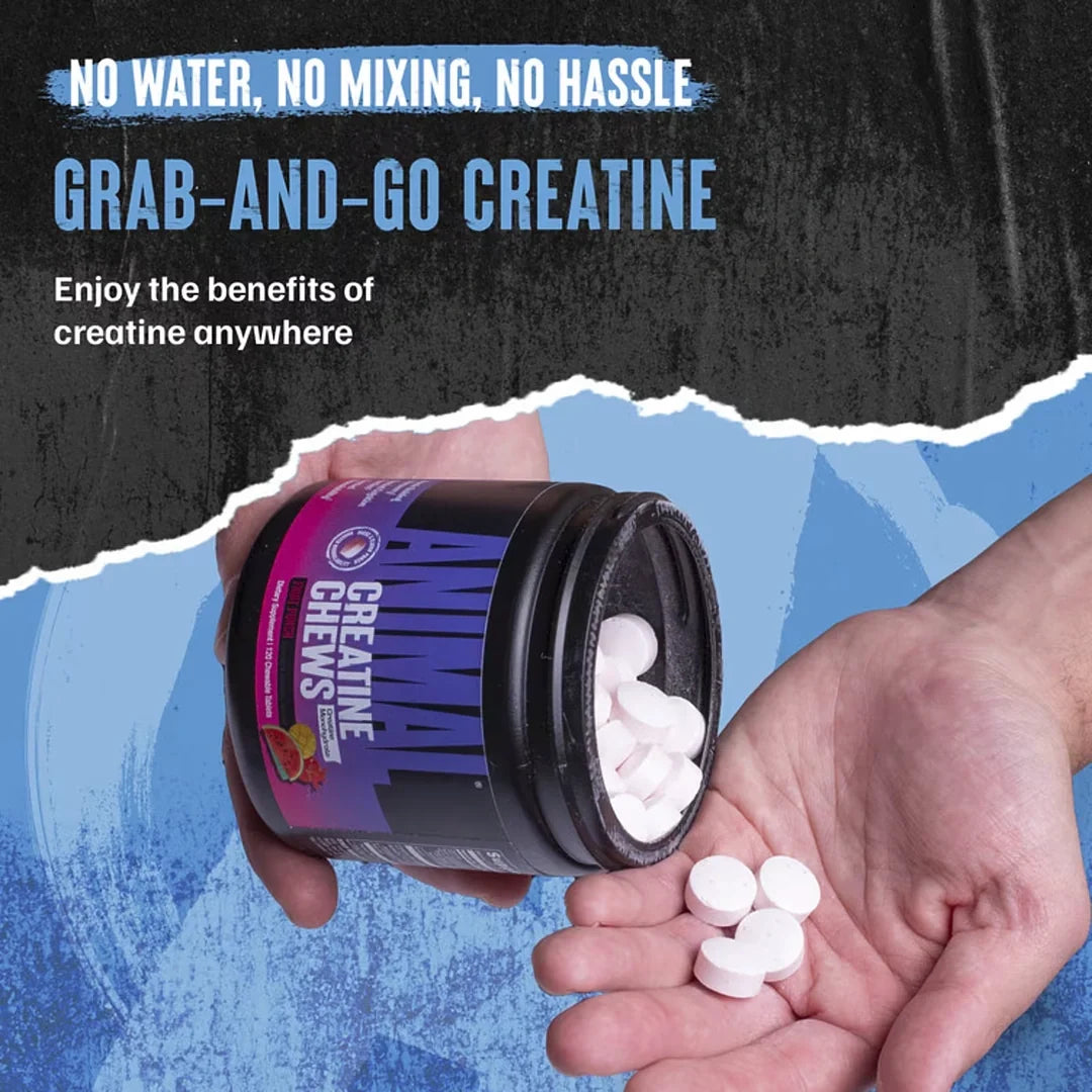 Animal, Creatine Chews, Fruit Punch, 120 Chewable Tablets