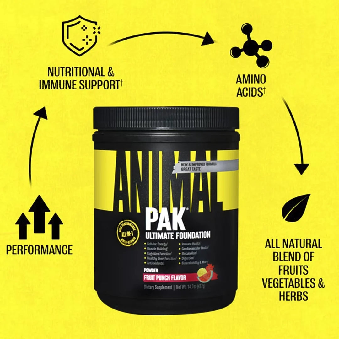 Animal, Pak®, Ultimate Foundation, Fruit Punch, 14.7 oz (417 g)